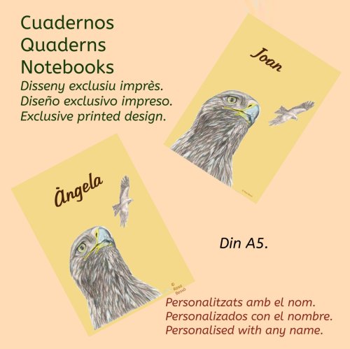 Cuadernos personalizados con un nombre
