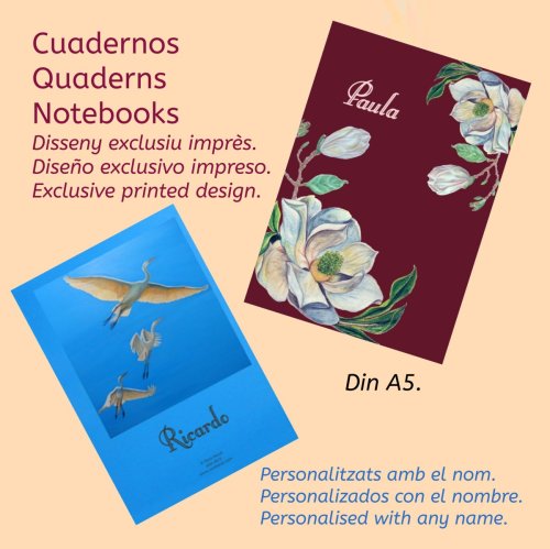 Cuadernos personalizados con un nombre