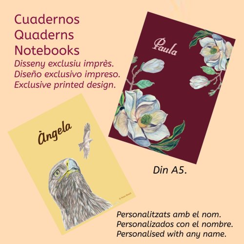 Personalized notebooks with a name