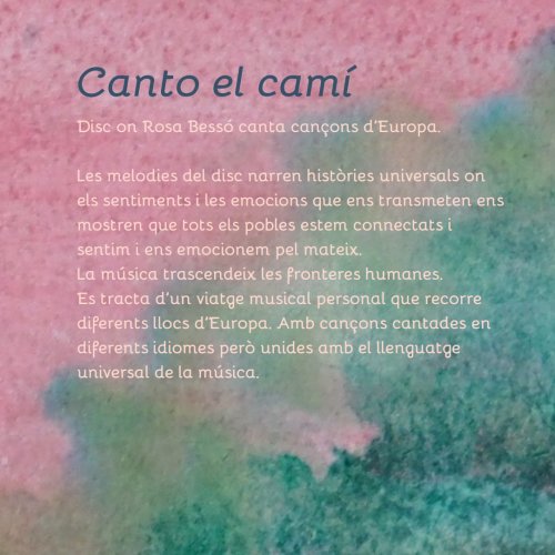 CD - Canto el camí / Canto el camino / I sing the road