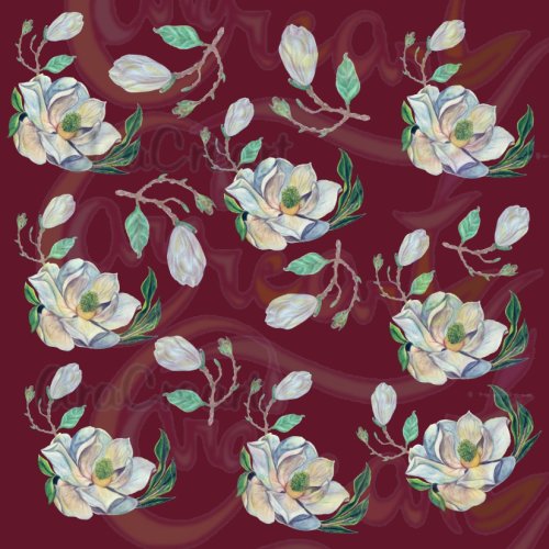 Estampats de magnòlies / Estampados de magnolias / Magnolia floral patterns (Digital)