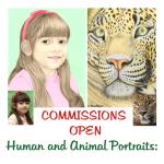 Commissions of humans and animals portraits