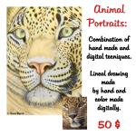 Commissions of humans and animals portraits