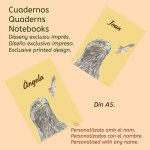 Cuadernos personalizados con un nombre