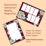 Papel de notas y semanario 