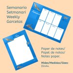 Papel de notas y semanario 